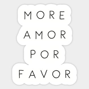 Amor Amor Sticker